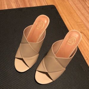 Faux leather mules Misguided